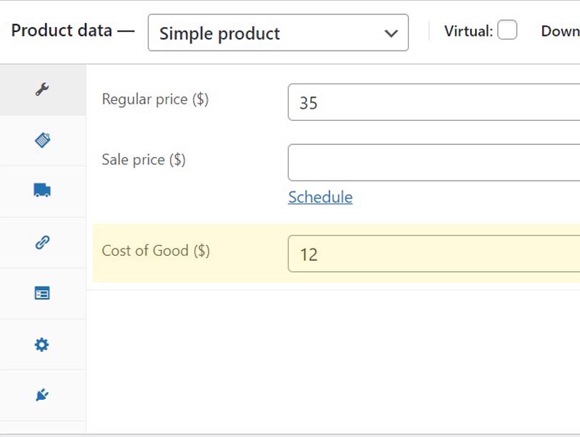 Cost of Goods for WooCommerce